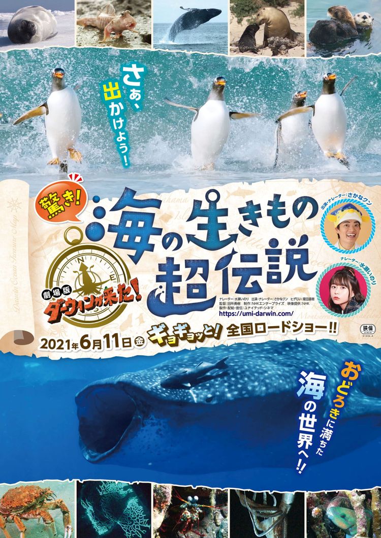 驚き！海の生きもの超伝説 劇場版ダーウィンが来た！ ポスター画像