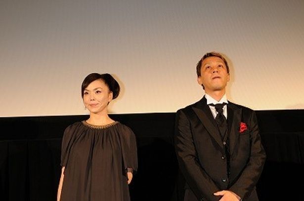 ドキュメンタリー『SOUL RED 松田優作』で登壇した松田美由紀と御法川修監督
