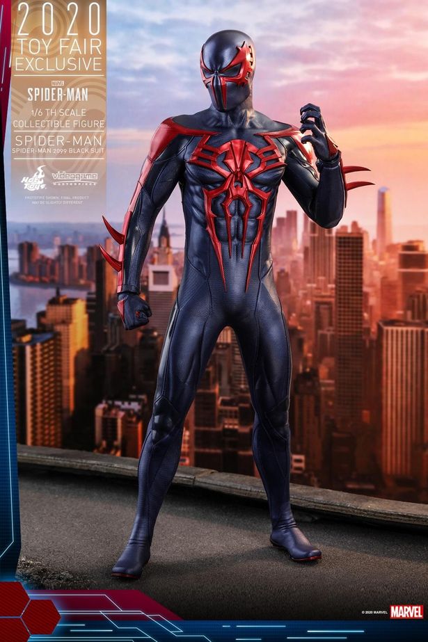 近未来的な素材感などこだわりが満載！(「【ビデオゲーム・マスターピース】『Marvel’s Spider-Man』1/6スケールフィギュア　スパイダーマン(スパイダーマン2099ブラック・スーツ版)」)