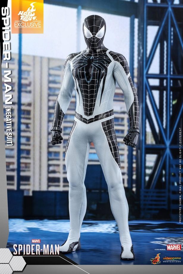 白黒のコスチュームがインパクト大！(「【ビデオゲーム・マスターピース】『Marvel’s Spider-Man』 1/6スケールフィギュア　スパイダーマン(ネガティブ・スーツ版)」)