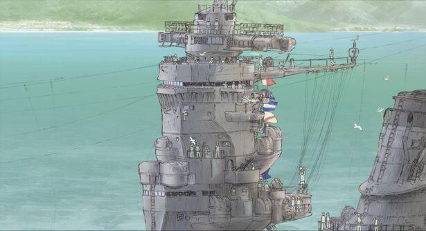 戦艦大和の入港も、史実や天候など緻密な取材をもとに描かれた