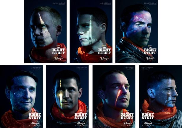 【写真を見る】7人の宇宙飛行士の雄姿を捉えた「マーキュリー・セブン」US版キャラクターポスター