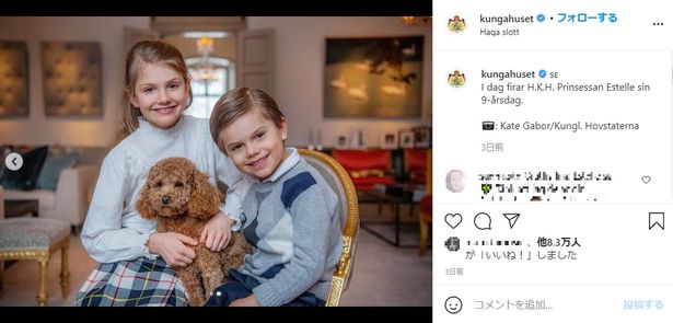 9歳の誕生日公式写真で弟オスカル王子とのツーショットも披露したエステル王女