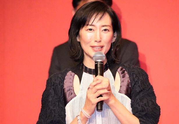 『あなたの番です 劇場版』完成報告会に出席した木村多江