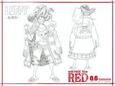 尾田栄一郎が描き下ろし！『ONEPIECE FILM RED』ロックスタイルな麦わらの一味“戦闘服”公開