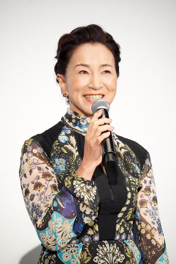 『百花』公開初日舞台挨拶に登壇した原田美枝子