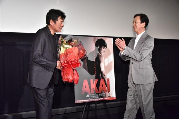 映画『AKAI』公開記念舞台挨拶の様子