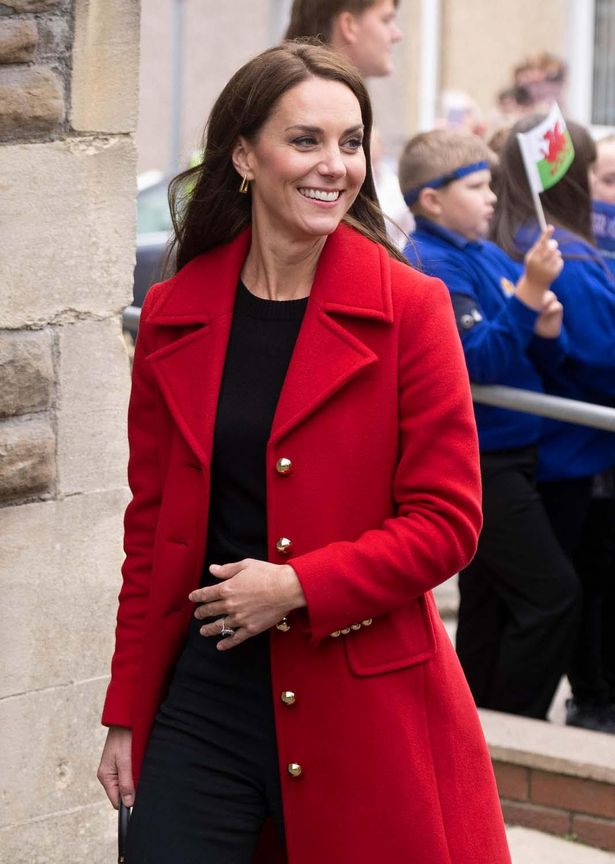 9月27日には赤いコートと黒いパンツという装いだったキャサリン皇太子妃