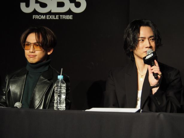 三代目 J SOUL BROTHERS、記者会見の様子