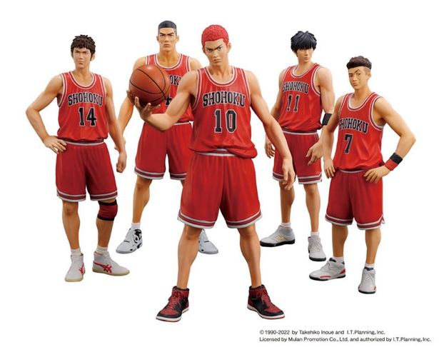 映画もヒット中！「SLAM DUNK」湘北バスケ部がフィギュアで集結！