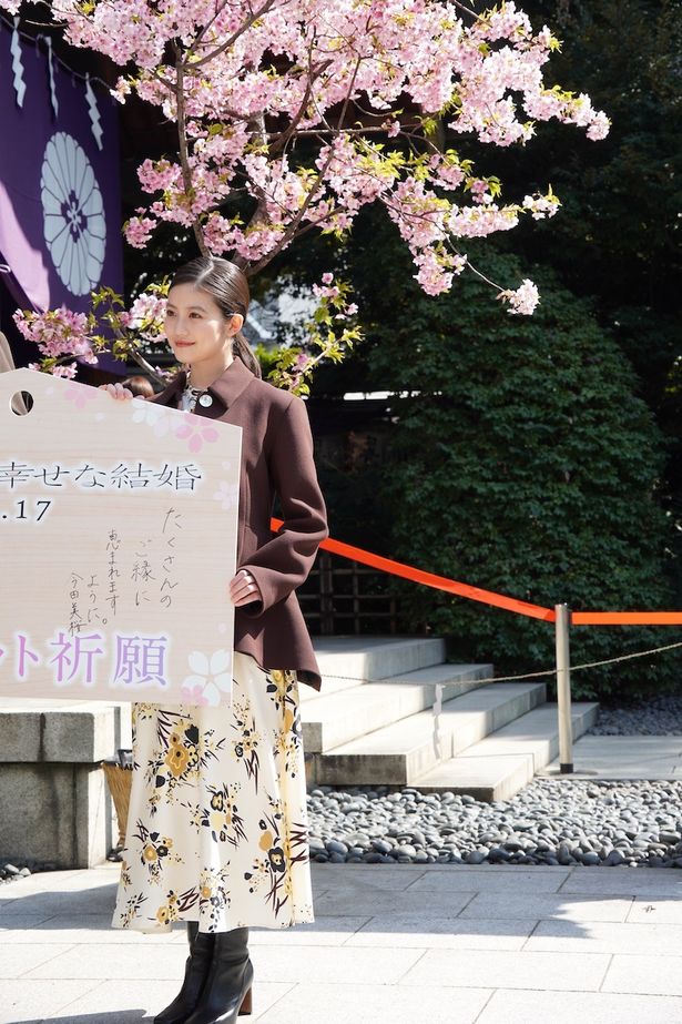 暖かな春の陽気に包まれた『わたしの幸せな結婚』大ヒット祈願イベント