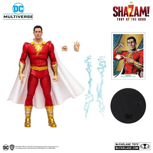 充実の付属品もファンの心をくすぐる！(「『DCコミックス』【DCマルチバース】7インチ・アクションフィギュア #197 シャザム［映画『シャザム！～神々の怒り～』］」)