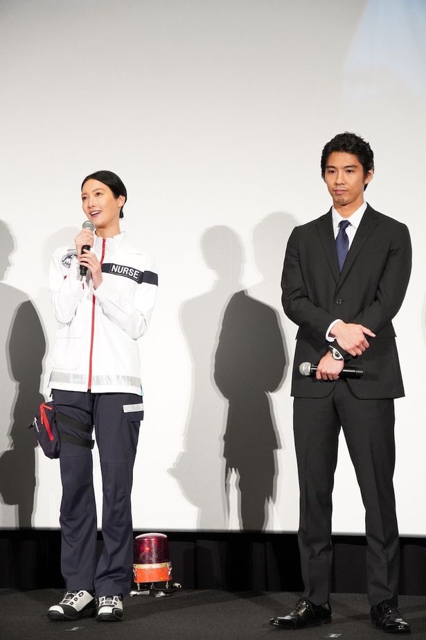 『TOKYO MER～走る緊急救命室～』初日舞台挨拶の様子