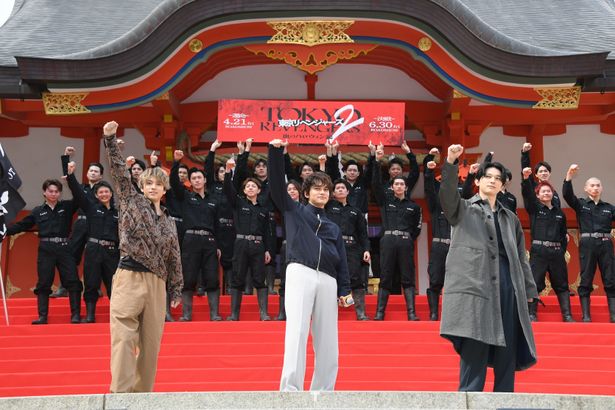 3月に花園神社で行われた決起集会には、東京卍會のトップク軍団がずらり