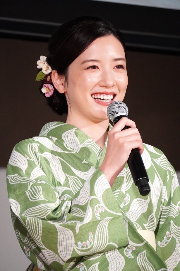 『こんにちは、母さん』完成披露試写会に登壇した永野芽郁