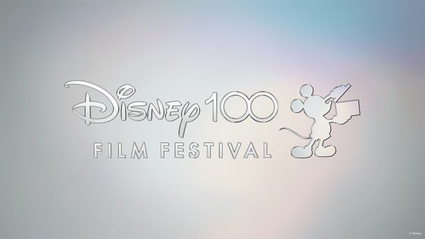 「ディズニー100(ワン・ハンドレッド) フィルム・フェスティバル」のロゴ