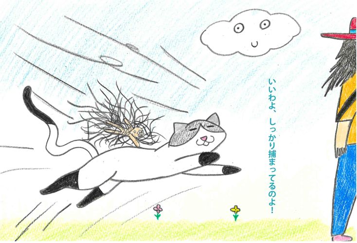 新日本プロレス高橋ヒロムの絵本連載！「それいけ！ハナゲくん」第3回　～猫～