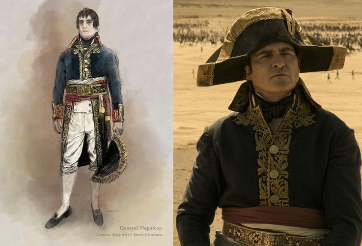 ホアキン・フェニックス主演『ナポレオン』当時の流行やサイズを再現した衣装デザイン画公開！