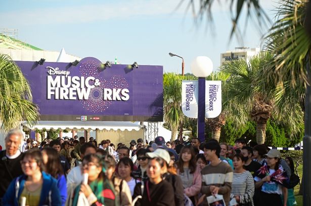 「Disney Music & Fireworks」会場での様子