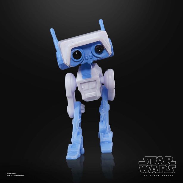 こちらもかわいらしいBD-1(「『スター・ウォーズ』「BLACKシリーズ」6インチ・アクションフィギュア KX セキュリティ・ドロイド(クリスマス・エディション)」)