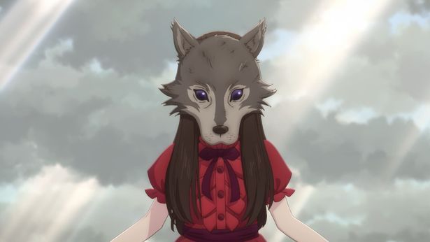 【写真を見る】オオカミのお面を被った“オオカミさま”と呼ばれる謎の少女の声を芦田愛菜が演じる