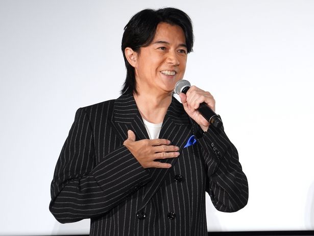 映画『FUKUYAMA MASAHARU LIVE FILM 言霊の幸わう夏@NIPPON BUDOKAN 2023』(公開中)の初日舞台挨拶に登壇した福山雅治