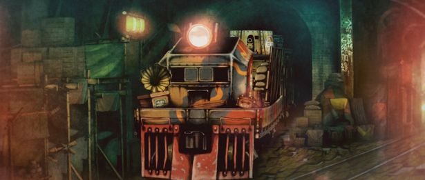地下領域"クラガリ"へと潜り込んだ荘太郎が出くわす黒鐵(くろがね)の装甲列車