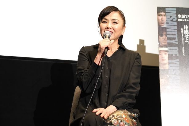 「角川シネマコレクション　松田優作の狂気」の公開記念トークショーに登壇した妻の松田美由紀