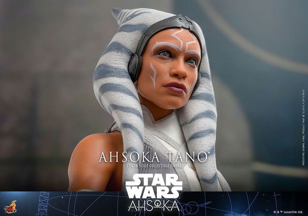 顔はロザリオ・ドーソンそっくり！(「【テレビ・マスターピース】『スター・ウォーズ：アソーカ』1/6スケールフィギュア アソーカ・タノ」)