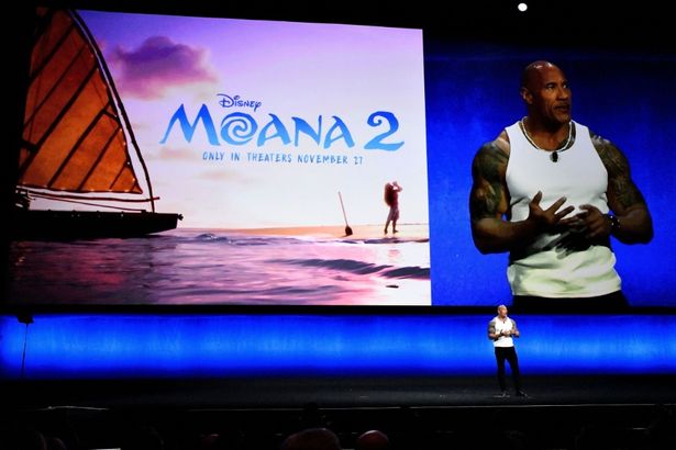 『Moana 2』(11月27日北米公開)のステージにはマウイの声優を務めたドウェイン・ジョンソンが登壇