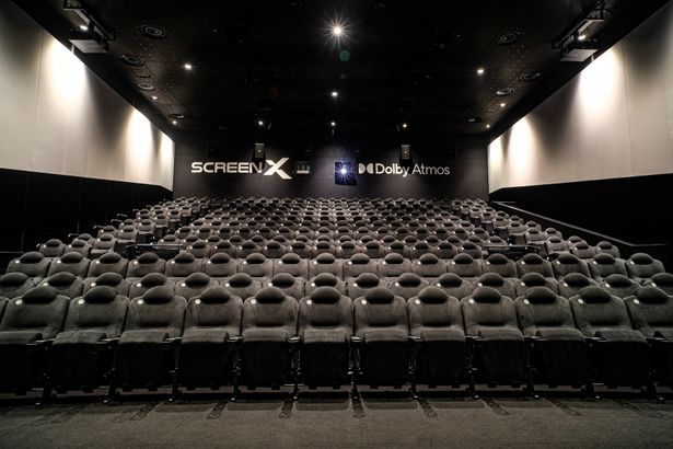 T・ジョイ京都に新たに導入された「ScreenX with Dolby Cinema」