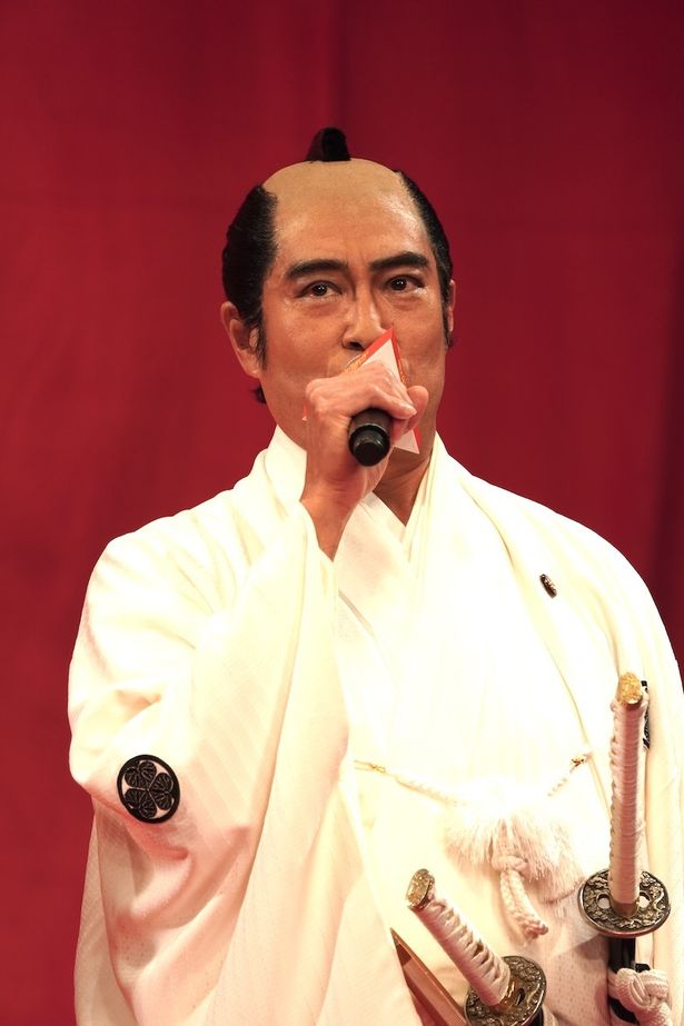『もしも徳川家康が総理大臣になったら』完成披露舞台挨拶の様子