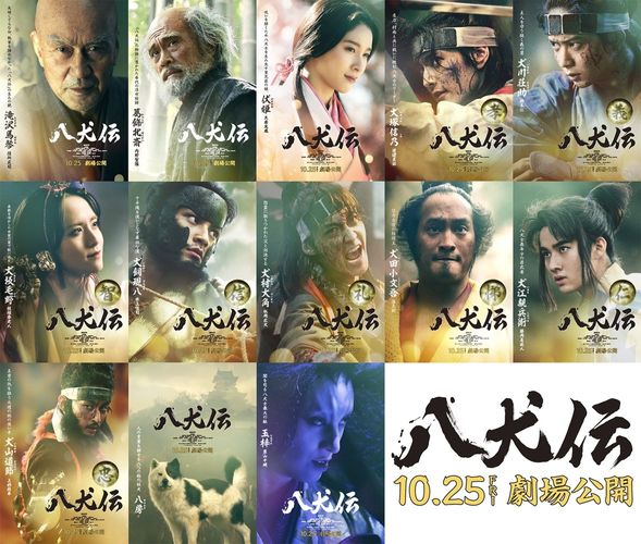 『八犬伝』迫力のキャラビジュアル＆キャラ映像が胸熱！八犬士キャスト＆栗山千明らのメッセージ到着