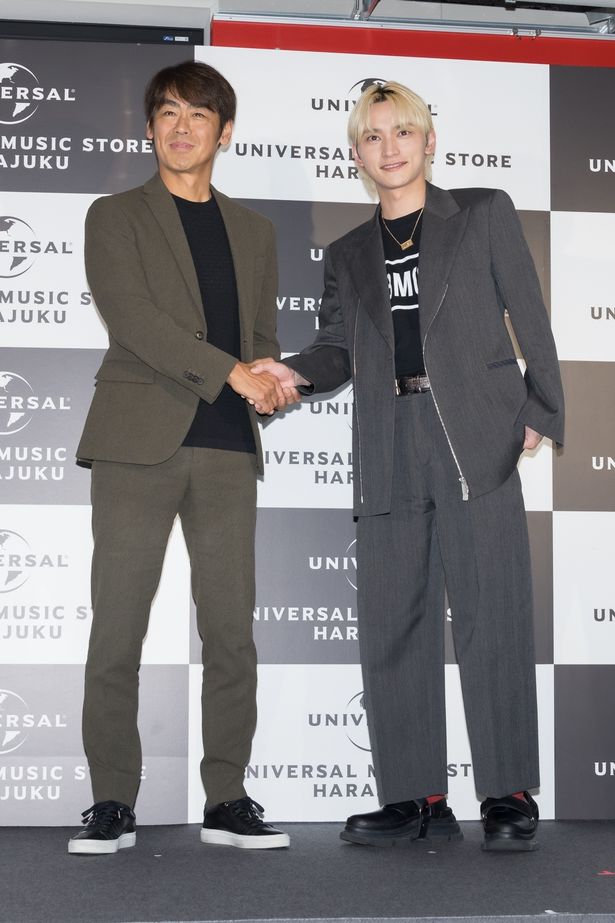 「UNIVERSAL MUSIC STORE HARAJUKU 一周年 ＆ MARVEL＆MAZZEL POP UP STORE 開催記念イベント」の様子