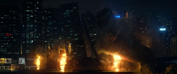 大都会の地下からマグマが噴出しビルが倒壊(香港)