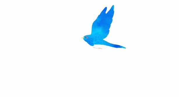 “青い鳥”の姿が印象的なビジュアル