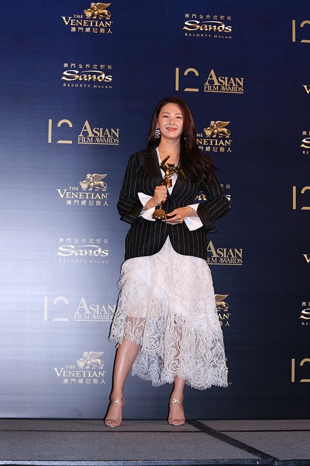 『空海－KU-KAI－』で最優秀助演女優賞に輝いたキティ・チャン