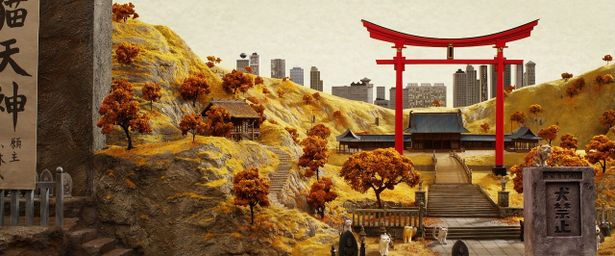 “メガ崎市”の光景は、実際の場所や日本映画からインスピレーションを受けたという