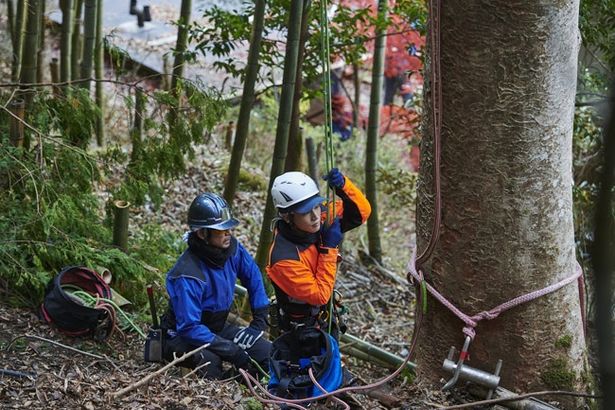 本物の山守から特訓を受けて撮影に挑んだ永瀬と岩田