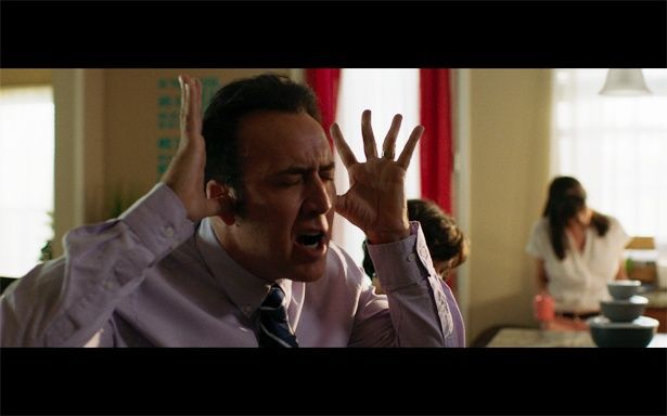 映画『マッド・ダディ』に主演のニコラス・ケイジ。神経質な顔だってお手のものだ！