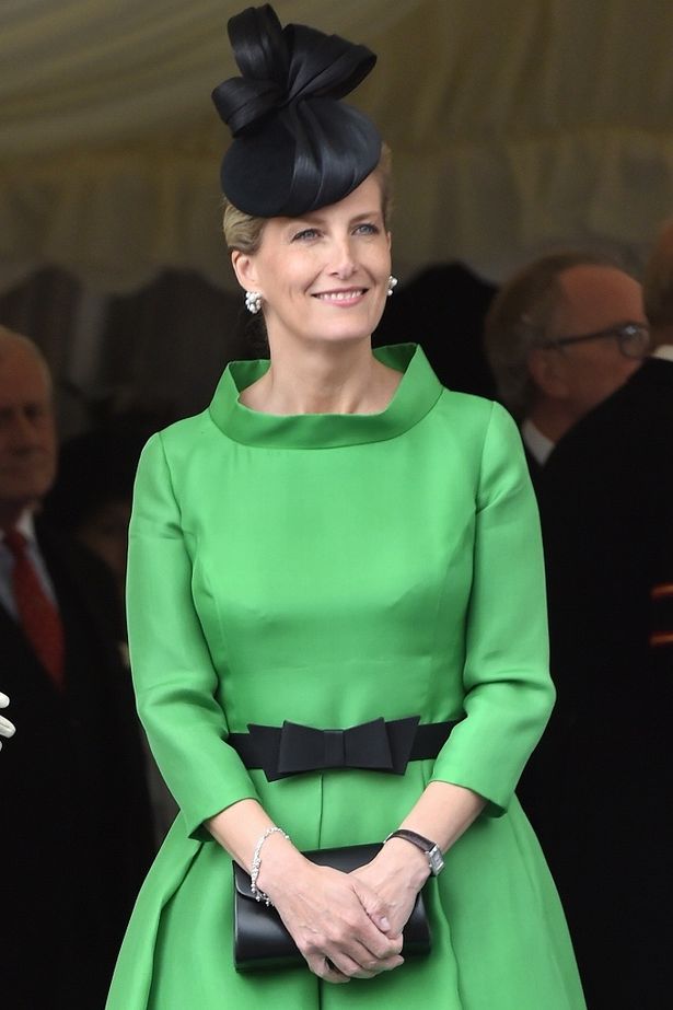 ソフィー夫人が2015年に着ていたグリーンのドレス