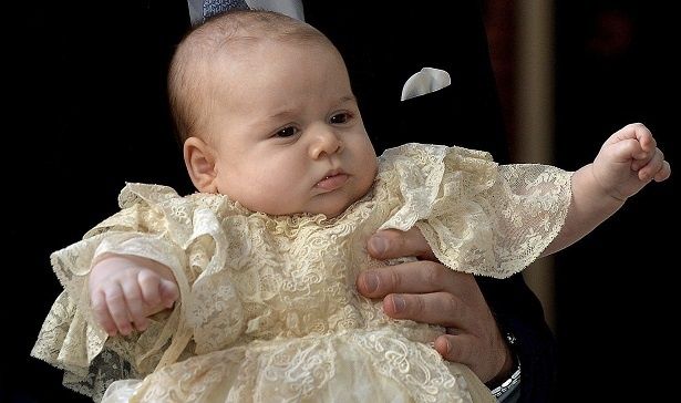 2013年10月、ジョージ王子の洗礼式
