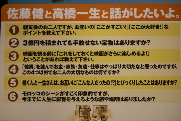 2人に寄せられた質問