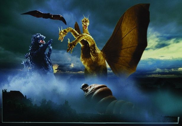 【写真を見る】キングギドラを倒すため、ゴジラとモスラ、ラドンがまさかの共闘！(『三大怪獣　地球最大の決戦』) 