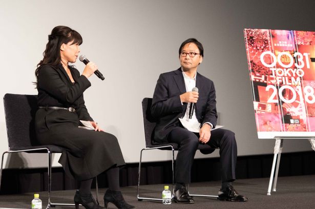 日本初上映後には映画評論家の立田敦子氏と20世紀フォックス映画の平山義成氏のトークショーが行われた