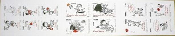 フランスで発売されたプチ・ニコラの記念切手は、子供から大人まで大人気を博した