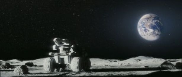 往年のSFによく登場した月面車も劇中では重要な役割を担う
