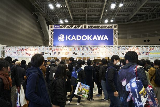 KADOKAWAの企業ブースも大盛況