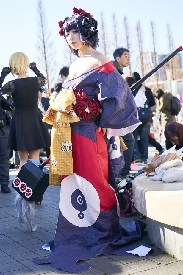 「Fate/Grand Order」の葛飾北斎に扮した紗蘭さん