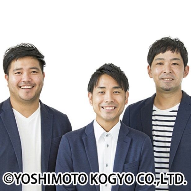 初恋クロマニヨンの比嘉憲吾(左)、新本奨(中央)、松田正(右)